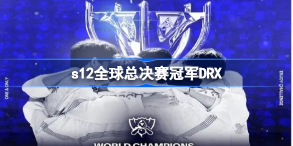 DRX战胜T1获得总冠军 s12全球总决赛冠军DRX