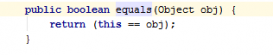 Java Object类equals方法