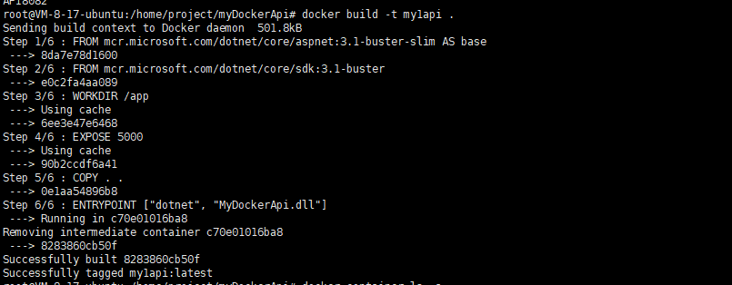 Linux系统docker部署.net core3.1的详细步骤