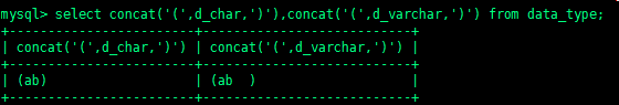 MySQL字符之char、varchar类型简析