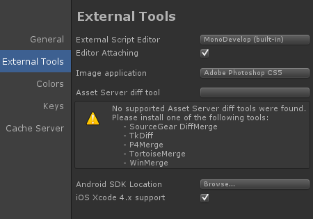 Unity3D更改默认的脚本编辑器