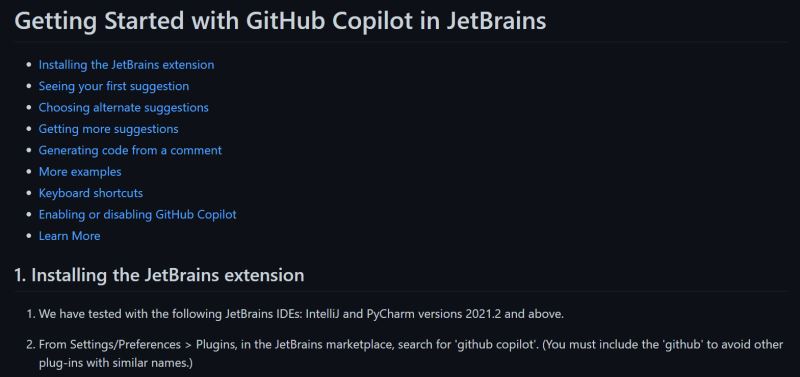 GitHub AI编程工具copilot在Pycharm的应用