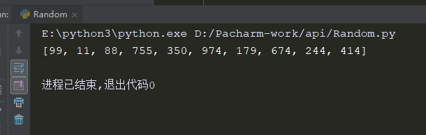 python使用Random随机生成列表的方法实例