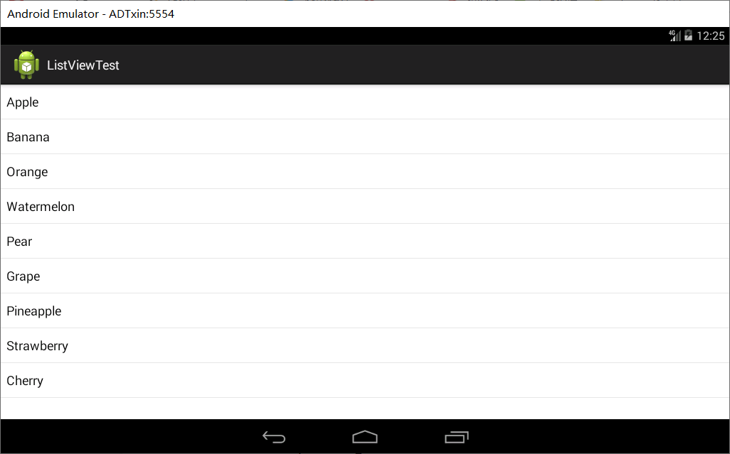 Android ListView UI组件使用说明