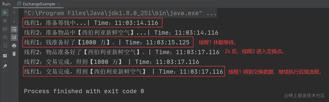 Java中JUC 的 Exchange 交换器详情