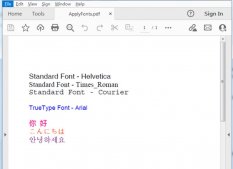 C#实现在PDF文档中应用多种不同字体