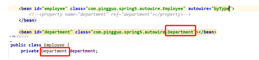 spring IOC容器的Bean管理XML自动装配过程