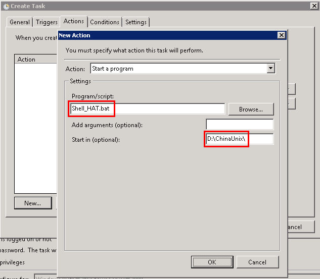 Windows 2008任务计划执行bat脚本失败返回0x1的解决方法