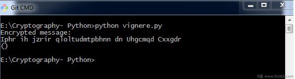 python密码学Vignere密码教程