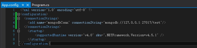 使用C#连接并读取MongoDB数据库