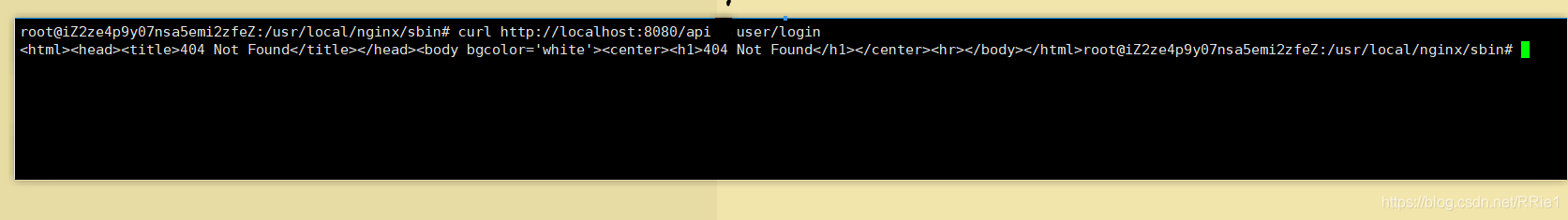 nginx访问动态接口报错404Not Found问题解决
