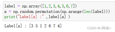 python中np.random.permutation函数实例详解