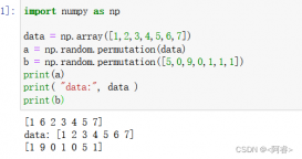 python中np.random.permutation函数实例详解