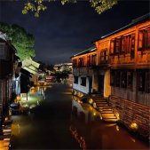 扬州乌镇夜景图片高清真实 诉说着似水流年的沧桑