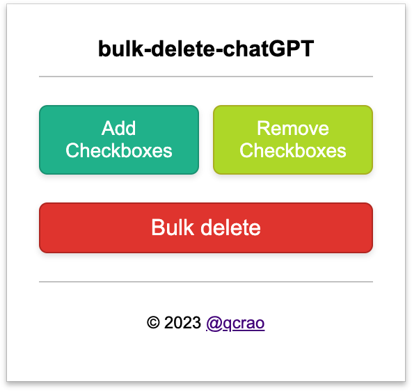 和 GPT-4 结队编程开发批量删除 ChatGPT 对话插件