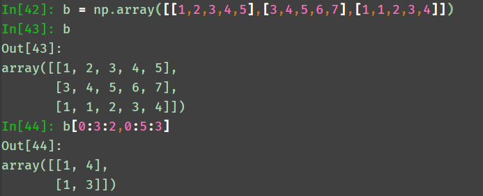 Numpy中如何创建矩阵并等间隔抽取数据