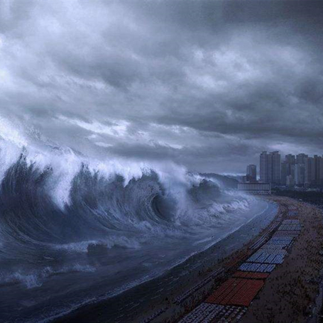 海啸所产生的浪高取决于什么？