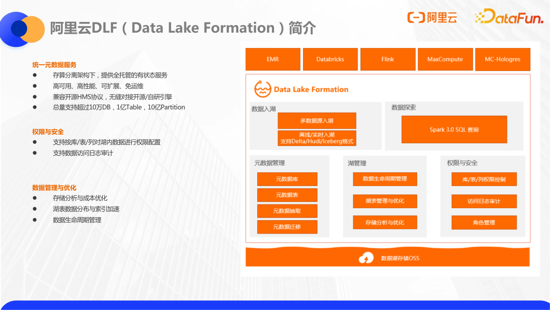 阿里云数据湖统一元数据与存储管理实践