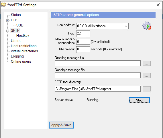 内网搭建 SFTP 服务器