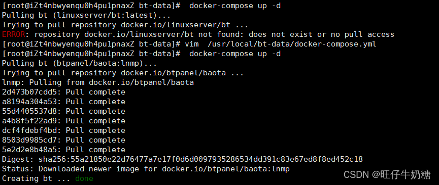 如何使用 Docker 安装宝塔面板