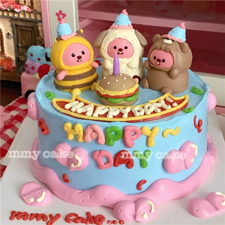 最近很火露比Loopy超可爱蛋糕款式素材合集 今年生日要预定Loopy蛋糕的哦