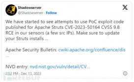 漏洞预警！Apache Struts 2曝出远程代码执行漏洞