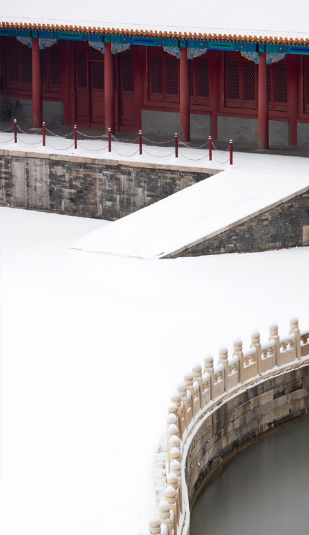 雪中故宫氛围感拉满雪景壁纸 一下雪故宫就变成了紫禁城