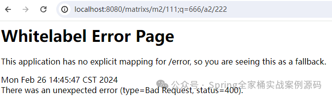 是否还记得SpringMVC中的@MatrixVariable注解？