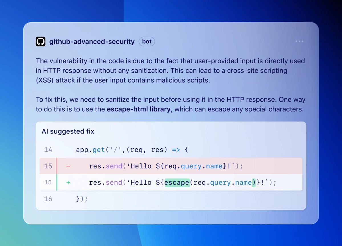 GitHub 最新 AI 工具可帮助用户自动修复代码中的错误和漏洞