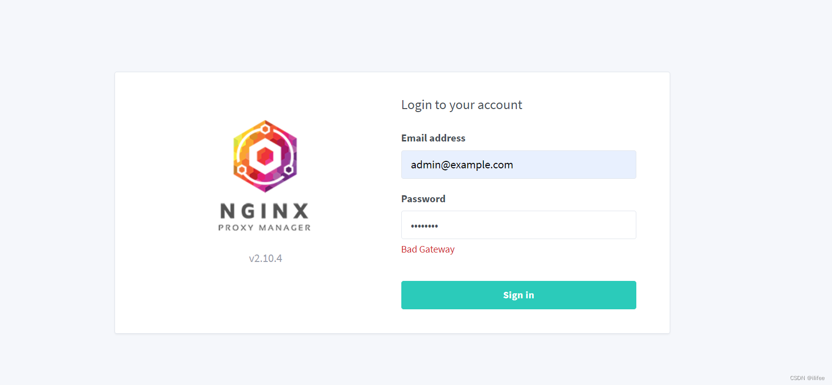 nginx-proxy-manager初次登录报错502 bad gateway解决