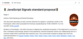 万众期待！JavaScript 宣布 Signals 即将到来！颠覆性的 API ！